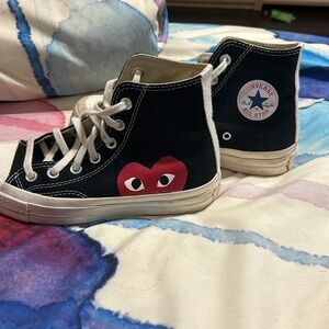 CDG black converse